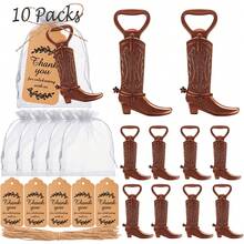 24 Set Cowboy Stiefel Flaschenöffner, Western Themen Party Gastgeschenke Set, Geschenke und Dekorationen für Gäste bei Hochzeit, Baby-Dusche, Valentinstag Geschenke, Geburtstagsparty