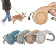 1pc 3m/5m Stretchable Pet Leash - Durable ABS Material, Automatic Retractable Dog And Cat Leash, With Comfortable Handle, Suitable For Outdoor Walking, Pet Accessory Ergonomic Handle Automatic Retractable Leash, Small And Portable Pet Leash For Going Out