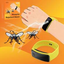 Women's Physical Mosquito Repellent Watch Men's Technology Mosquito/Insect Repellent Bracelet Sports Style Outdoor Portable Mosquito Repellent Device, Non-Chemical, Anti-Mosquito & Bug Gadget, Suitable For Outdoor/Fishing/Travel/Hiking/Beach/Camping, Great Gift For Family And Friends, Unisex, Multiple Colors Available