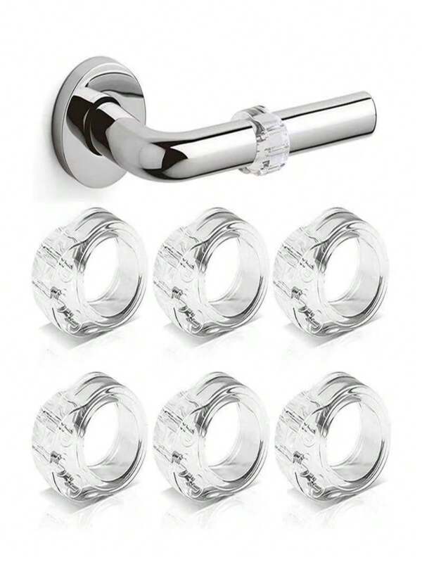 2pcs/No-Drill Door Handle Anti-Collision Protection Cover For Home Use, Door Opening Buffer, Silent Door Stopper, Door Wall Protection, Door Bumpers