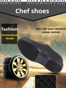 Unisex, Professional Non-Slip, Oil-Resistant, Waterproof, And Wear-Resistant Shoes. Toe Cap Design Protects Feet. Minimalist Solid Color Style, Low-Top, Easy Slip-On. Thick Sole Stable And Comfortable, With Heat Insulation Function. Suitable For Kitchen, Catering, Hotel, Food Factory, And Home Wear. Made Of High-Quality Durable Materials, Classic Black Color, Versatile And Practical. Specially Designed Professional Work Shoes For Chefs And Kitchen Workers!