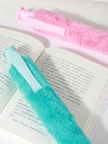 1pc Extra Large Plush Pen, Fluffy High-Quality Ballpoint Pen, Cute Black Ballpoint Pen, Jumbo Ballpoint Pen, Creative Gift, Student Award Pen - Multicolor - View 7