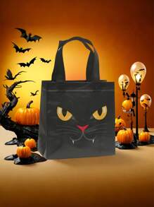6pcs Halloween Gift Wrapping Bags, Halloween Trick Or Treat Tote Bags With Handles, Halloween Party,Trick Or Treat Wrapping Bags For Halloween Gifts, Gift Wrapping Tote Bags, Halloween, Trick Or Treat,Halloween Decor, Fall Decor, Halloween Decorations, Halloween Party Carnival Gift Bags Multi Piece Halloween Series Gift Bag Gift Packaging Tote Bag For Gift Giving Exquisite And Cute Portable Tote Bag Suitable For Halloween Parties