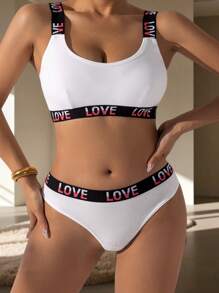 1 set di reggiseno e slip di alta qualità, alla moda, in stile europeo e americano per signore