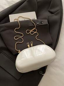 棕色 PU 皮革手拿包 - 情人节的理想之选，舒适时尚，时尚手提包，个性化礼品之选，2025 年配饰，适合所有场合的时尚风格，价格实惠，尽享奢华体验 - 白色 - 查看 8