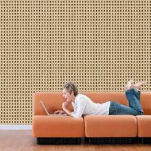 1pc Brown Rattan Woven Bamboo Pattern Wall Sticker, Thicker Waterproof Renovation Wallpaper, Background Decor, Suitable For Cabinets, Tables And Chairs Renewal Room Decor Home Decor Wallpapers Wall Paper Bathroom Kitchen Wall Stickers Wall Decor