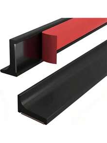 1pc Shower Threshold Water Barrier Water Dam Flexible Water Retaining Strip Silicone Water Stopper Strip Wet And Dry Separation Seal 100cm White Back To School - Multicolor - View 20