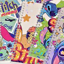 1pc, Cartoon Notepad, Glitter Coil Book, Cartoon Notebook, Books, Notebook, Desk Accessories, Office Supplies, School Supplies, Homework Book, Glitter Notebook, Diary, Handbook, Notepad, Birthday Gift School Supplies, Back To School