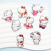Sanrio 1pc Sanrio Hello Kitty Metal Brooch Pin Cartoon Kitty Cat Brooch For Backpack Clothing Accessories Cute Birthday Party Kawaii Jewelry Decoration