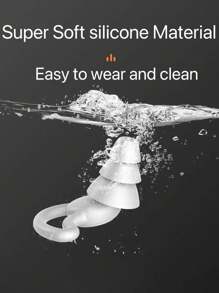 Tappi per le orecchie in silicone, tappi anti-rumore impermeabili a tre strati, super insonorizzanti e con riduzione del rumore, tappi per dormire, per la pausa pranzo in ufficio, per fare un sonnellino, accessori da viaggio, con custodia da trasporto, viaggi, vacanze, estate, ritorno a scuola, cuscino da viaggio per il collo