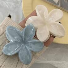 1/2/6 piezas Pinzas para el cabello de diseño de flores de acrílico de gran tamaño, accesorios elegantes y sofisticados para el cabello personalizados para mujeres, uso versátil para el día a día