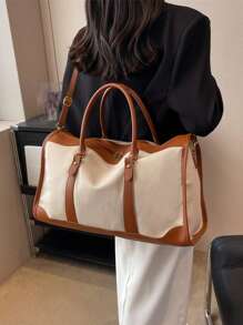 Women's Fashion Shoulder Bag/Crossbody Bag, Large Capacity Casual Versatile Organizer Travel Luggage Gym Bag, Suitable For Outing, Travel, Shopping Bag For School School Accessories School Stuff