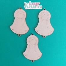 Figura Virgen en MDF Natural 3MM 1 Pza. - Camel - Ver 3