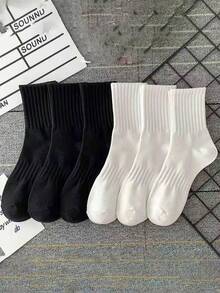 24pcs/12pcs/6pcs Comfortable Unisex Sports Socks, Suitable For Workout, Training, Casual And Business Wear, Moisture-Wicking, Odor-Resistant, Soft And Lightweight, Suitable For Spring, Summer, Autumn And Winter - Multicolor - View 4