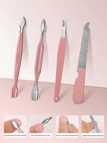 NEFOUME Manicure Set Stainless Steel Nail Clipper Kit Professional Grooming Kits Face Hand Foot Skin Care And Nail Care Tools With Leather Travel Case