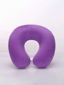 1 Pieza Almohada de Viaje Almohada de Cuello Almohada de Avión Almohada de Viaje Coche Hogar Oficina Almohada de Cuello de Vuelo con Botón a Presión y Funda Suave, Almohada de Cuello en Forma de U Portátil para Estudiantes y Adultos, Soporta el Cuello y Protege la Columna Cervical mientras se Estudia (Esta es una Almohada Inflable) - Multicolor - Ver 11