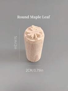 1pc Artistic Wooden Carved Stamp, For Ceramics & Clay, Sturdy Woodcarving Stamp, For Creative Patterns, Durable Clay Stamp Tool, For Handmaking & DIY Projects,Back To School,School Supplies - Multicolor - View 14