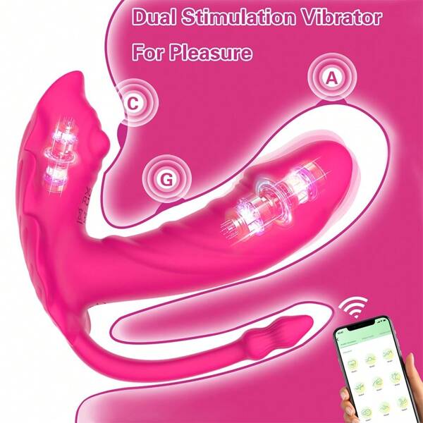 Female Anal Prosthesis, Clitoral Vibration Stimulator, APP-Controlled Vibrator, Three-In-One Sucking Wearable Underwear Vibration Stick,Sex Toys, Female Sex Toys, G-Spot Massager, Masturbation Products, Couple Sex Supplies