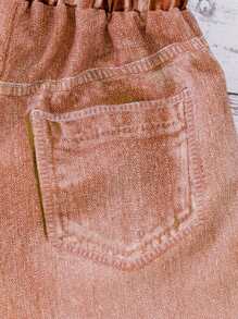 Summer Girls Casual Heart Print Pants (Not Denim Material)