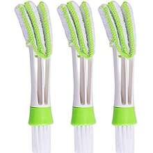3 Packs Multi-Purpose Cleaning Brush For Car Air Vents, Blinds, Keyboard Gaps - Dual-Head Dust Removal Tools For Bedroom, Bathroom