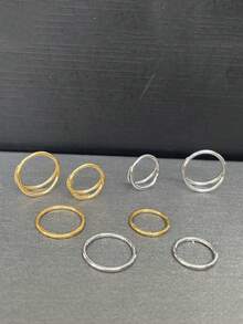 18G Minimalist Septum/Nose Rings Hoop Earrings – 6-12mm Lobe/Helix/Daith/Inner Conch Earrings - دائرة مفردة ومزدوجة - مشاهدة 9