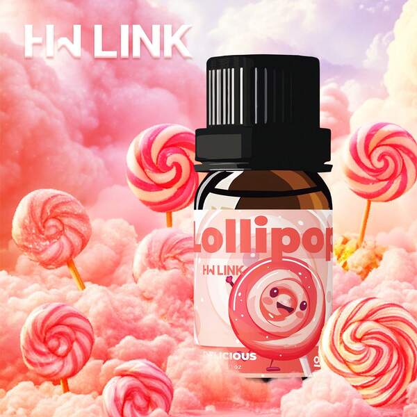 HWLINK 10 ml Parfums de Fragrance de Sucette Parfums Essence de Sucette Douce Longue Durée Huiles Essentielles d'Aromathérapie Voiture Aromathérapie Sucette Parfum à la Maison ou en Déplacement, Convient pour Humidificateurs Diffuseurs Bougie d'Aroma Fabrication de Savon/Soins de la Peau Cadeaux de Parfum