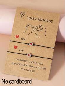 1pc Heart Luminous Retro Bracelet, Boy And Girl Multi-Color Luminous Friendship Bracelet Set, Graduation Season Gift, Back To School Season Birthday Gift Jewelry Set