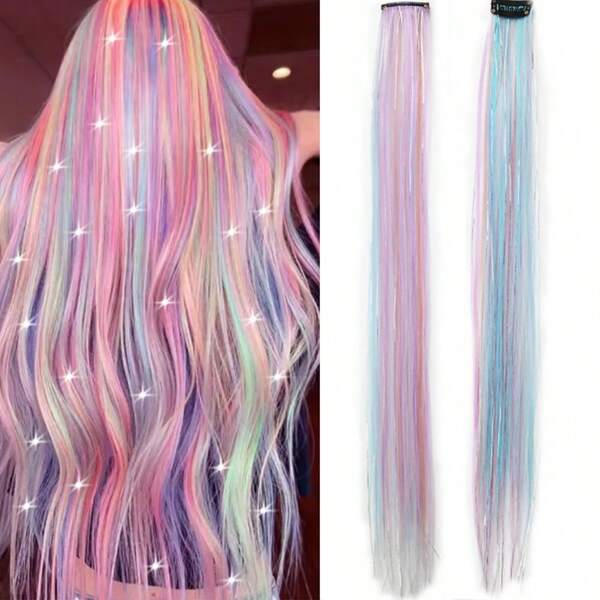 10pcs/Pack Women's Colorful Unicorn Design Hair Clips ,Hair Accessory
