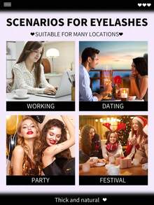 400/370/350 件睫毛簇 30D+40D+50D+60D+80D+100D+120D+160D DIY 睫毛延长仿貂睫毛 - 优质 D 卷曲自然卷曲单根睫毛簇，用于 DIY 睫毛延长 - 可重复使用、轻巧、易于涂抹，640/448/576/570/544/560/240/184/120 件 - 彩色 - 查看 8