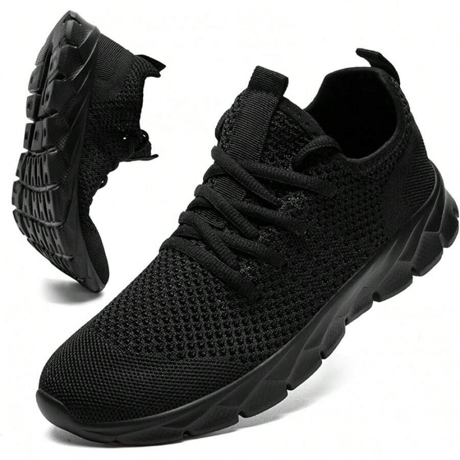 Lightweight Breathable Women's Tennis Shoes For Gym Workout - 黑色 - 查看 1