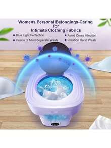 Mini lavadora portatil cubeta plegable de 8L - Tipo de Enchufe A USA (110-127V) - Ver 6