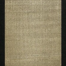 1'8"X2'6" Farmhouse Faux Sisal Olefin Black Border Indoor Accent Rug