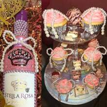 1/5/10 件珍珠蝴蝶结蛋糕装饰纸杯蛋糕装饰蝴蝶结装饰，鲜花包装装饰婚礼主题派对生日蛋糕装饰 - 彩色 - 查看 5