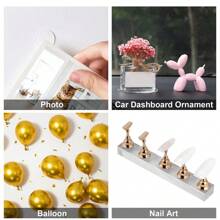 5 pièces de panneau d'affichage pour nail art, ruban adhésif en cristal pour nail art, autocollant transparent double face en acier inoxydable, édition affichage de produit fini, outil de carte de couleur en verre, autocollant doudou, fournitures pour ongles, outils pour ongles, outils de nail art, rentrée scolaire, ongles, outils pour ongles à clipser