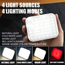 1pc Outdoor Multifunctional Solar Power Bank With Multi-Light Adjustments, Type-C Charging, Mini Waterproof Camping Light