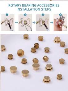 5/10/20 buc rulment rotativ de mare viteză pentru unghii, axă rotativă versatilă pentru decorarea unghiilor DIY, bijuterii, farmece pentru unghii, pietre prețioase pentru unghii, consumabile pentru unghii - Multicolor - Vizualizare 2