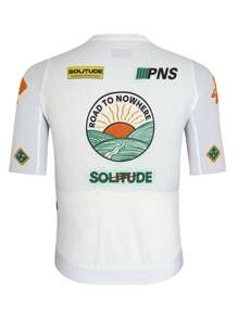 PNS CYCLING PNS CYCLING Men'S Summer Cycling Jersey - Breathable, Moisture-Wicking, Short Sleeve, Zip-Up, Lightweight, Windproof, Triathlon & Road Bike Top With Pockets, Yellow & White, Outdoor Sports Attire, Sports Top|Dynamic Graphic Top|Zippered Top