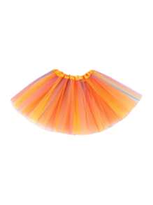6-lagiger Tüllrock, Regenbogen 30cm Ballettrock, Partykostüm Tüllrock, Karneval Weihnachten Halloween Geschenke, geeignet für Outdoor, Party, Cosplay, Ballett, Laufen, Prinzessinnen-Hochzeit, geeignet für 3-12 Jahre alt