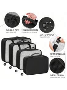 10-1 pièce Pochettes organiseurs de voyage d'été, sac cosmétique portable imperméable, sac de toilette multifonction, peut être utilisé comme sac à maquillage, sac de lavage, organiseur de cosmétiques, sac à chaussures, sac à cosmétiques, organiseur de maquillage, sac de tri des vêtements, sac à chaussures, organisation et rangement, indispensable pour les vacances d'été, boîte de rangement de parfum, boîte de rangement de maquillage, sac de voyage, sac à sous-vêtements, sac de bagage, accessoire de rangement de vêtements imperméables, organiseur pliable pour sous-vêtements et chaussettes, sac à main, sac de données, sac de rangement des vêtements, set organisateur, accessoires de voyage, sac de voyage, sac à chaussures