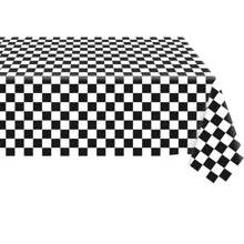 1pc, Disposable Plastic Tablecloth, Waterproof Black/ Red/ Pink/ Blue Checkered Tablecloth For Outdoor Picnics, Kitchens And Holiday Parties Disposable Plastic Cover Picnic Or Holiday Party Home Decor Red Black And White Squares Checkerboard Plaid Table Cloth, Thanksgiving Waterproof And Oil-Proof Table Cover, For Picnic Or Holiday Party, Home Decor