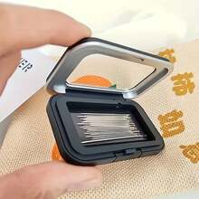 缝纫针收纳盒、针收纳盒、带针座的旅行套装、十字绣收纳盒、便携式缝纫针和剪刀盒缝纫美术用品 - 彩色 - 查看 5