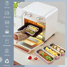 100 Pack Mini Loaf Pans With Lids Rectangle Individual Cake Pans Aluminum Foil Pans For Large Gatherings Picnics Vacations Parties (Pink, 6.8 OZ) - 彩色 - 查看 7