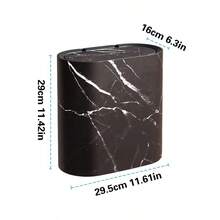 1Pc Plastic Marble Pattern Trash Can Small Garbage Bin With Lid , Plastic Trash Can With Lid, Push-Type Lid Trash Can Compost Bucket, Bathroom Bin,Bathroom Accessaries,Kitchen Bin Large,Bin Kitchen,Food Waste Bin,Kitchen Bin,Suitable For Kitchen, Bathroom, Office, Living Room, Dormitory, Household Items And Home Decoration, Christmas Decoration Christmas Gifts-White,Kitchen Decor - Multicolor - View 11