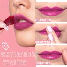 Set de 6 tintes labiales: duraderos, resistentes al agua, hidratantes, fórmula ligera, no pegajosa, de alta duración, aplicación suave, acabado natural, perfectos para todo tipo de piel, ideales para uso diario y ocasiones especiales.