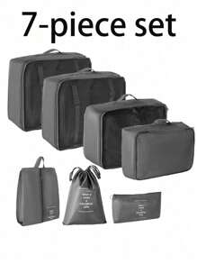 10-1 pièce Sacs de rangement pour voyage d'été, sacs cosmétiques portables imperméables, sacs de toilette multifonctions, sacs de rangement pour vêtements grande capacité, sacs de rangement polyvalents, sacs à main, sacs à chaussures, sacs de plein air, sacs de compression, sacs organisateurs de maquillage