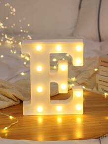 1pc Letter Lights For Holiday Party Decor, Children's Room Decor, 26-Piece English Alphabet & Numbers LED Decorative Light, BABY Anniversary, 6.3inch/16CM, Birthday Decoration And Gift, Holiday Decor And Party, Wedding Decoration, Home Bedroom Decor, Living Room/Gathering Decor, Camping, Warm White Lighting