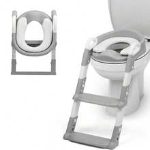 Children Toilet Seat & Ladder Toddler Training Step Up Easy Fold Down For Kids - 1 - View 8