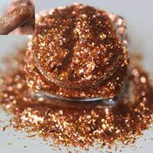 Polvo de mica con brillo multicolor de diamante y camaleón que cambia de púrpura a rojo, usado para arte de uñas, esmalte de uñas, resina epoxi, jabón, velas, bombas de baño, slime