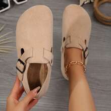 Women Shoes Cork Footbed Comfortable Summer Spring Beach - 杏色 - 查看 3