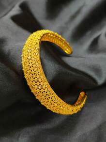 4Pcs Nigeria Copper Alloys Bangle Bracelet Jewelry India Africa Women Charm Luxury Bangles Anniversary Party Jewelry